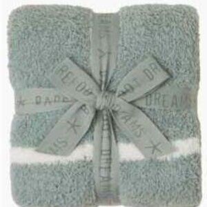 NWT: Barefoot Dreams CozyChic Grid Plaid Stroller Blanket